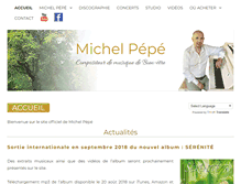Tablet Screenshot of michelpepe.com